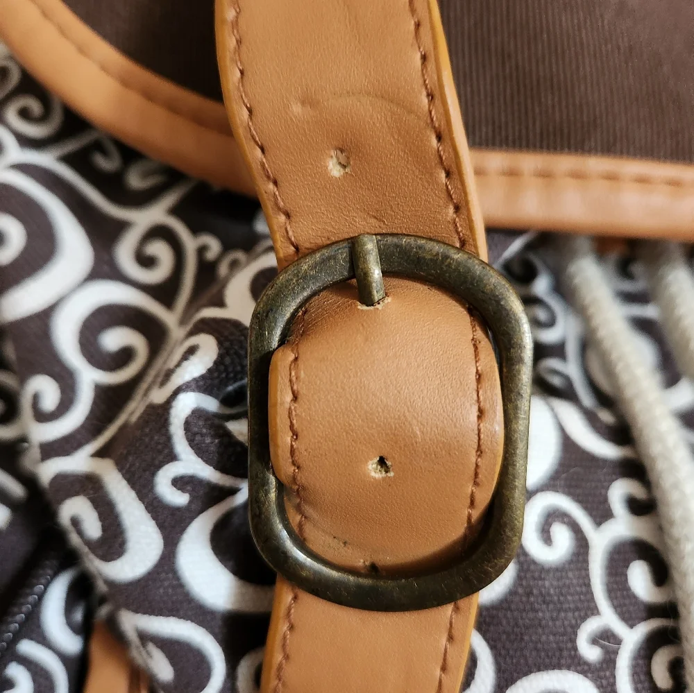 KCliffs Backpack Brown Pulp String Magnetic Snap